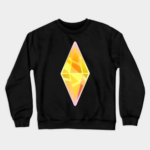 Yellow plumbob sims 4 Crewneck Sweatshirt by 2dsandy